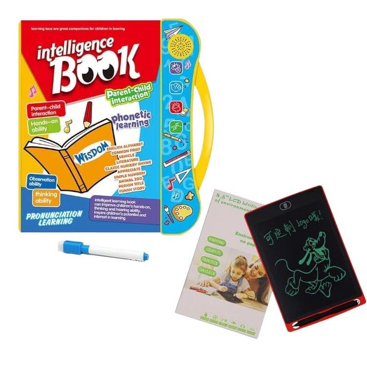 Intelligence talking book + LCD Writing Tablet Combo